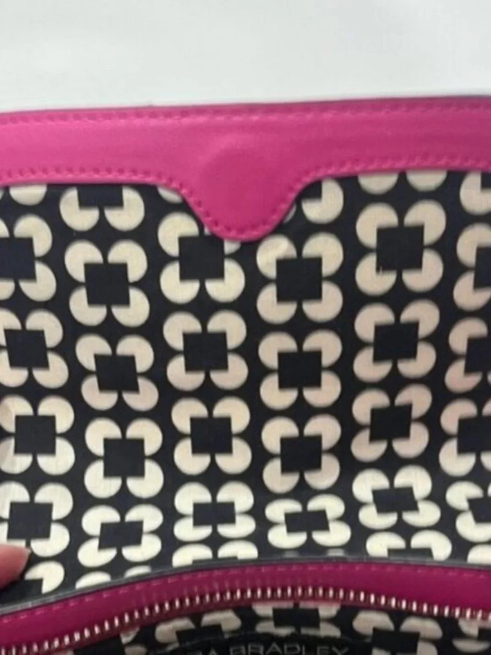 Vera Bradley Pink & Black Crossbody Shoulder Bag